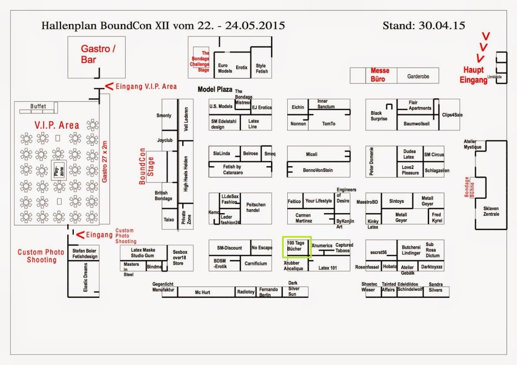 Hallenplan BoundCon XII